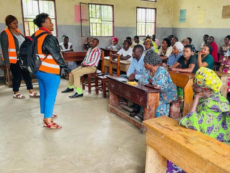 Un evento informativo de ToGETHER en la RD del Congo 