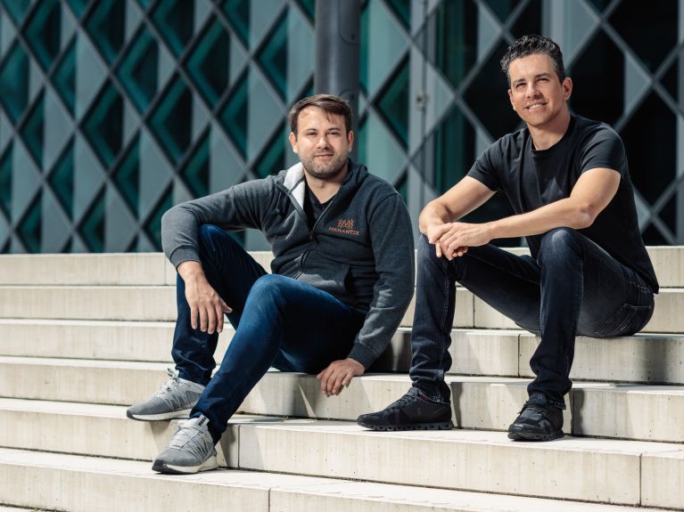 Rasmus Rothe et Adrian Locher de Merantix Rasmus Rothe et Adrian Locher de Merantix