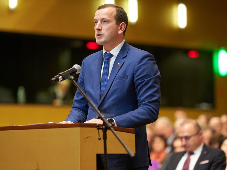Virginijus Sinkevičius, commissaire européen chargé de l’environnement, des océans et de la pêche Virginijus Sinkevičius, commissaire européen chargé de l’environnement, des océans et de la pêche