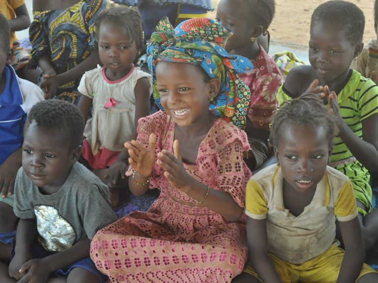 “Child friendly space” (espaço amigo da criança) em Ouagadougou, Burkina Faso 