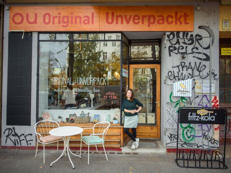 Milena Glimbovski in her Berlin shop 