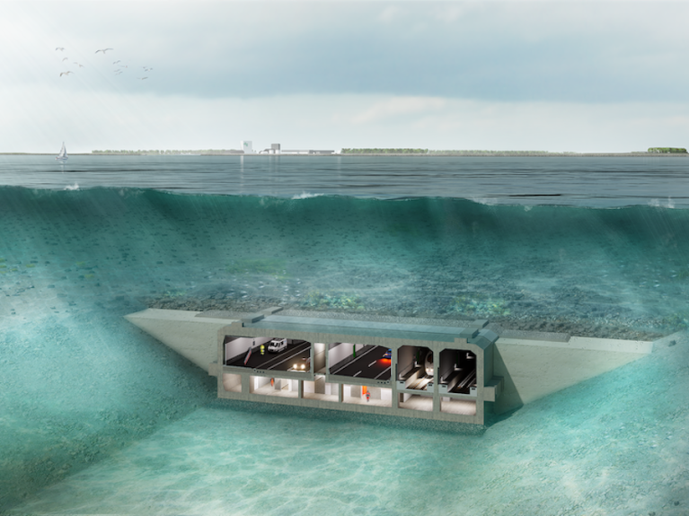 Sección transversal de un elemento del túnel