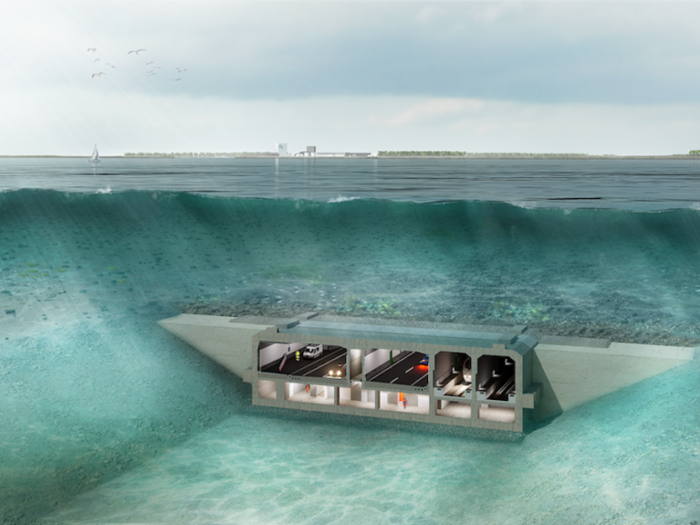 Cross section of a tunnel element