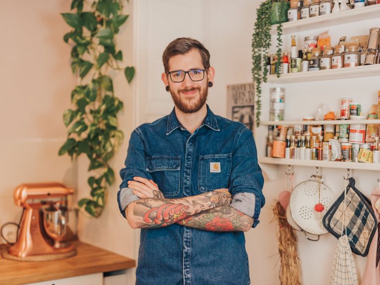 More than 300,000 fans: Philipp Steuer is an eco-friendly cook.