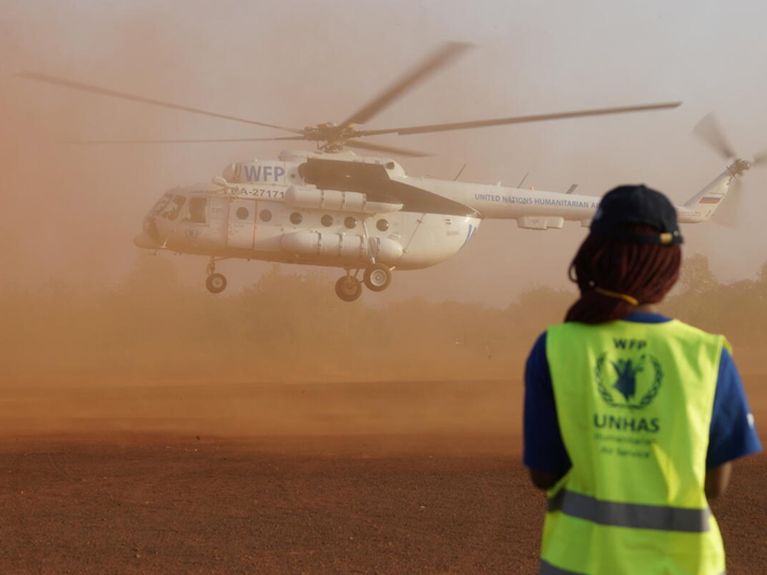 Always in action: staff of the WFP