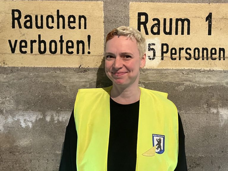 Aranka Haneke arbeitet bei den Berliner Unterwelten. 