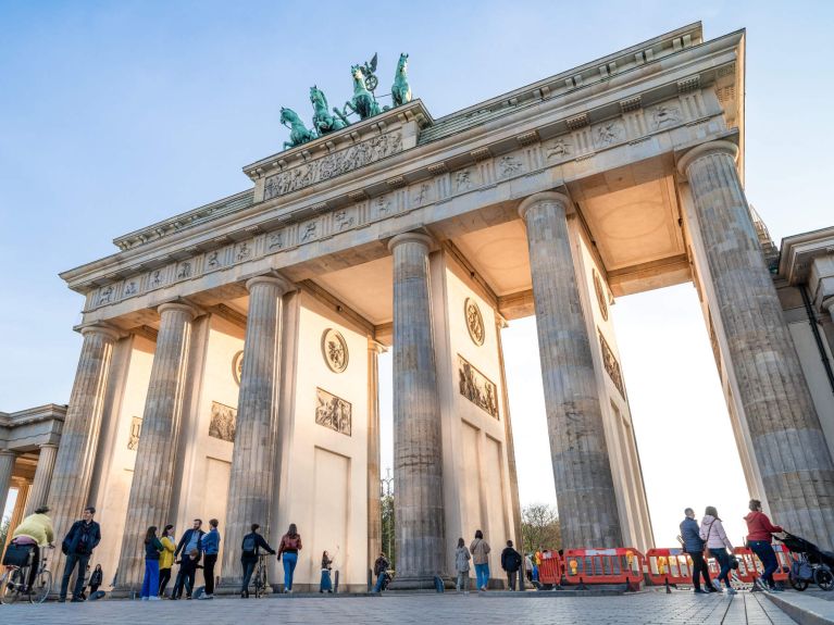 O Portão de Brandemburgo em Berlim 