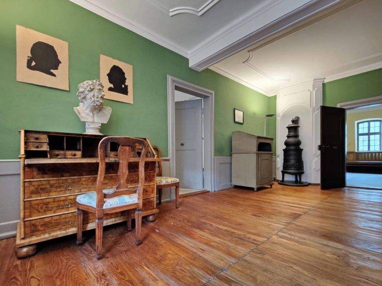 El cuarto del poeta en la casa natal de Goethe en Fráncfort El cuarto del poeta en la casa natal de Goethe en Fráncfort