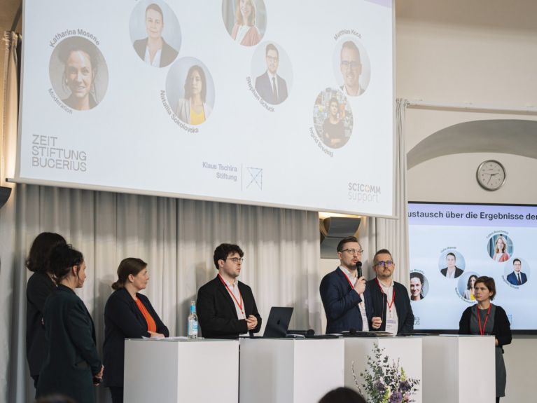 Scicomm-Support bietet Seminare für Forschende an.  