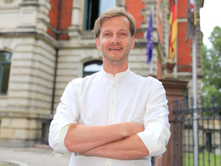 Falk Schuster, embaixador da Unidade, da Saxônia-Anhalt Falk Schuster, embaixador da Unidade, da Saxônia-Anhalt