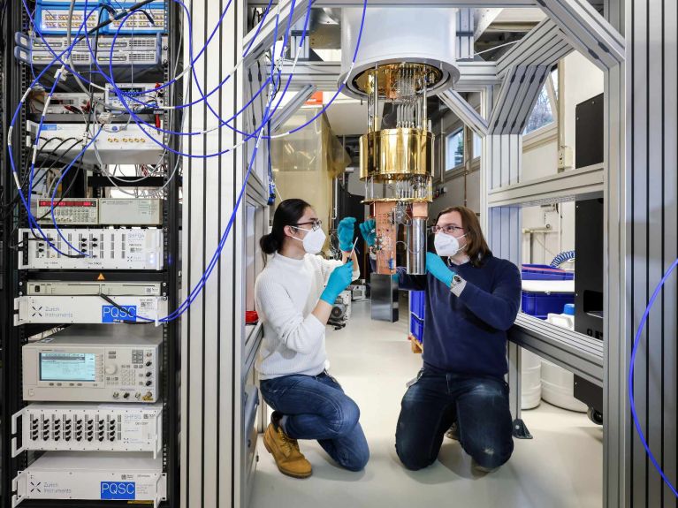 A quantum computer A quantum computer