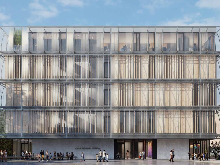 Visualisation of the new building for the Forum Deutsche Sprache (German Language Forum)