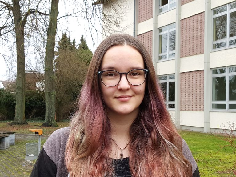 « L’essentiel, c’est d’habiter près de la frontière » : Julia Wiegele est apprentie aux Berufliche Schulen à Kehl.