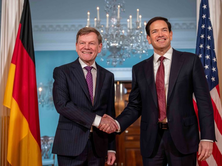 Foreign Minister Johann Wadephul with his US counterpart Marco Rubio. Foreign Minister Johann Wadephul with his US counterpart Marco Rubio.