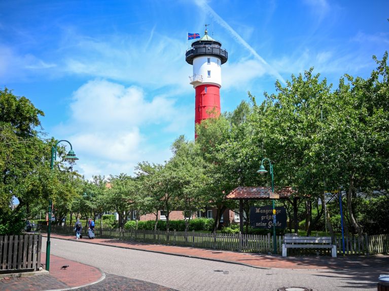 Lighthouse on the island of Wangerooge in the North Sea. 