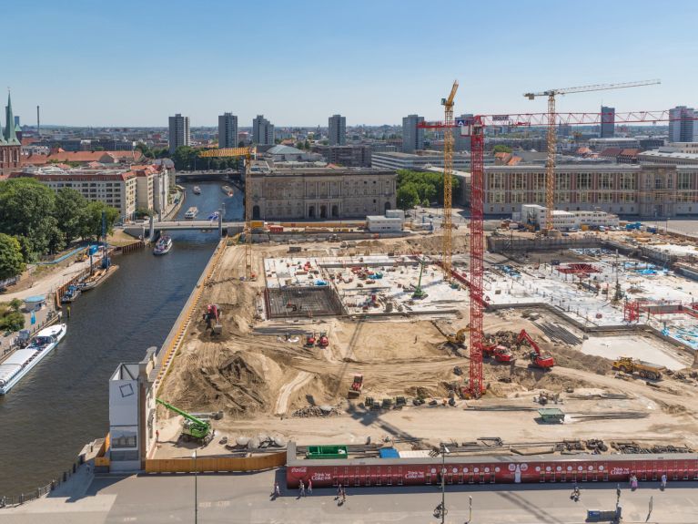     The site of Berlin City Palace’s reconstruction in 2013  