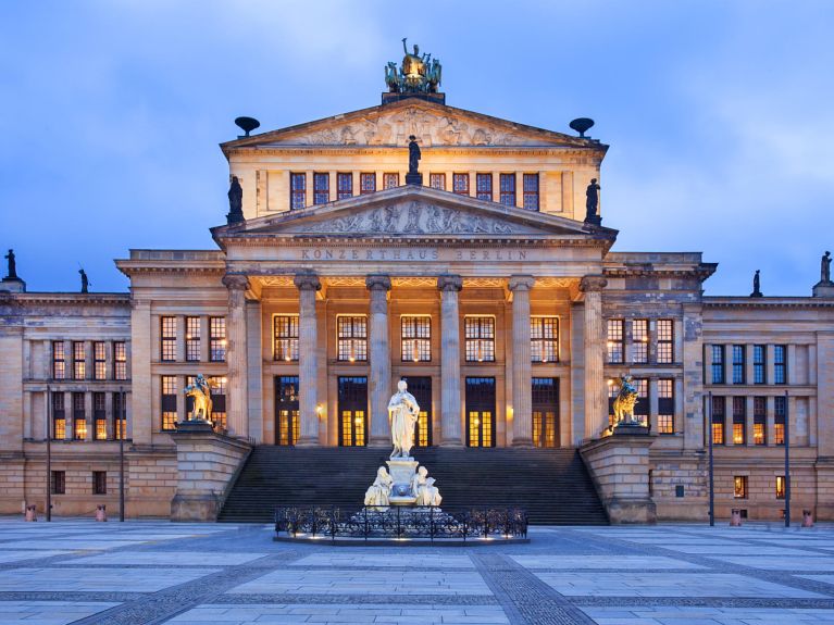 The concert hall is among Berlin's buildings designed by Karl Friedrich Schinkel The concert hall is among Berlin's buildings designed by Karl Friedrich Schinkel