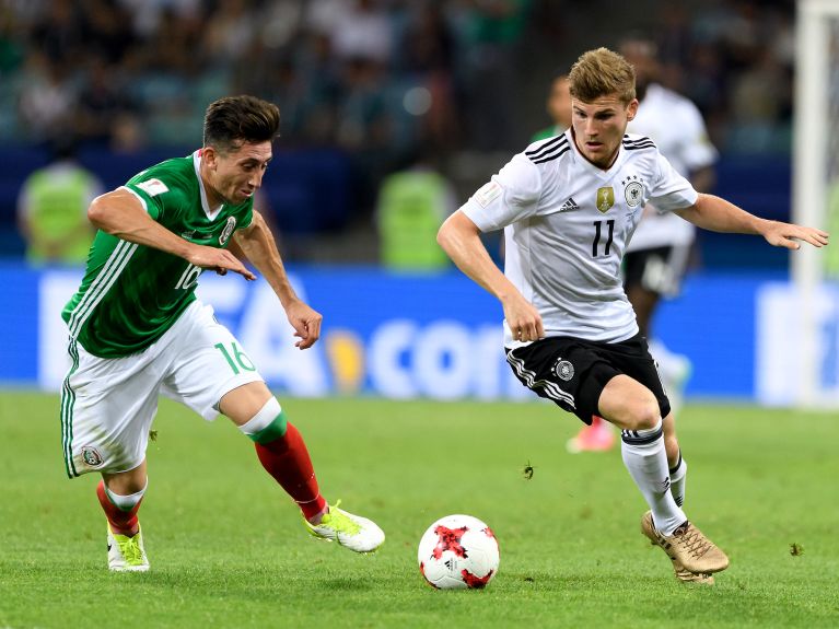 2017年联合会杯上德国对阵墨西哥。