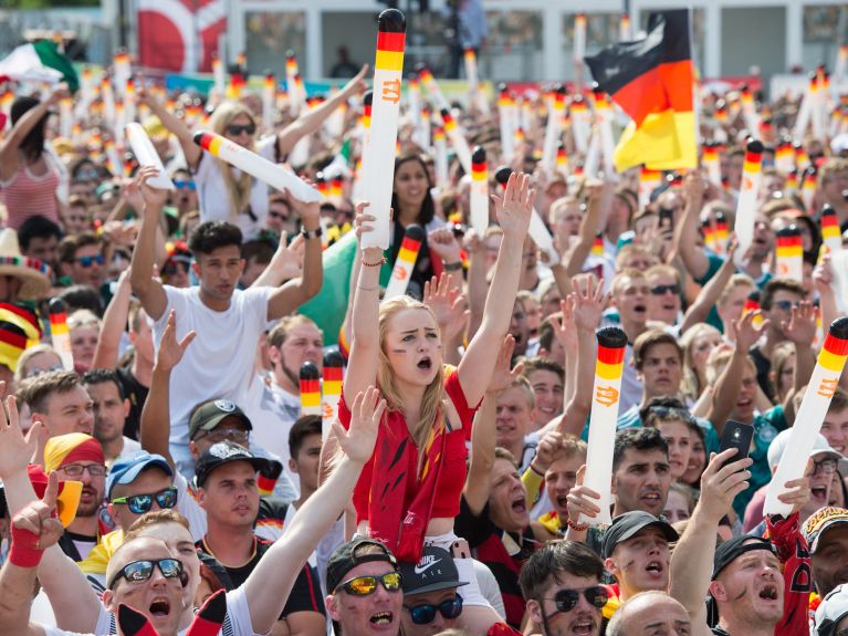 2018 FIFA World Cup: Brandenburg Gate Fan Fest in Berlin.