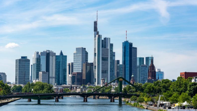 Die Skyline von Frankfurt am Main 