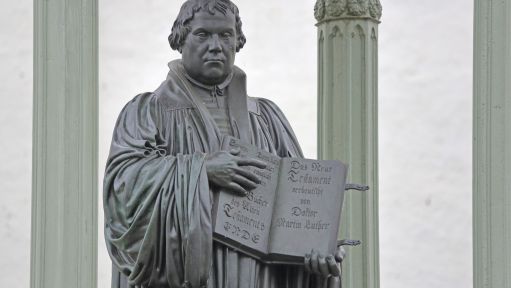 Statue Martin Luthers in Wittenberg.