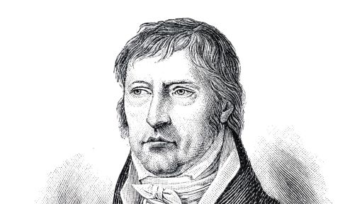 Illustration des deutschen Philosophen Georg Friedrich Wilhelm Hegel