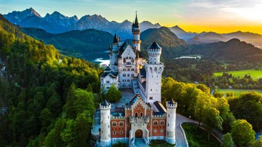 Ansicht auf ein Schloss