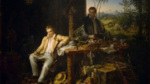 Ein Gemälde des Forschers Alexander von Humboldt.