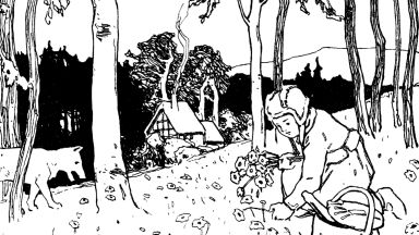 Little Red Riding Hood is one of the best-known fairy-tale characters of the Brothers Grimm. Here drawn by Otto Ubbelohde (around 1906). 