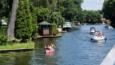 Paddling through the idyllic waterways of New Venice in Berlin 