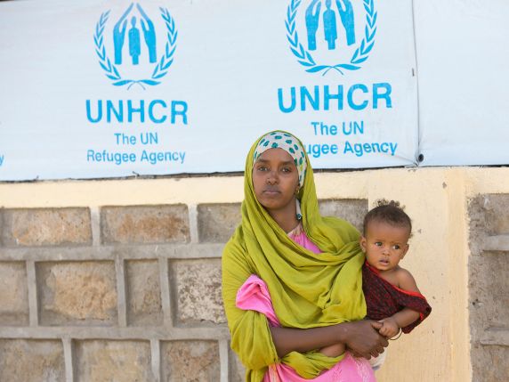 Neuankommende Fluechtlinge im Registration Center Kakuma, Kenia