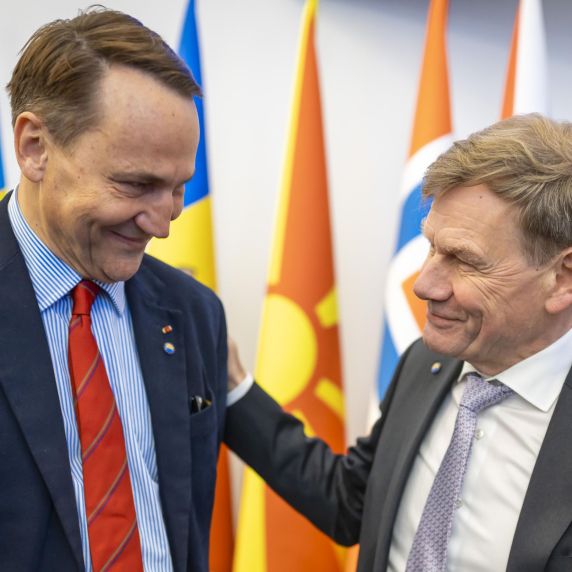 Johann Wadephul und Radoslaw Sikorski 