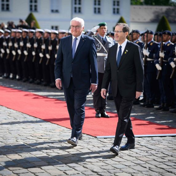 Frank-Walter Steinmeier und Izchak Herzog 