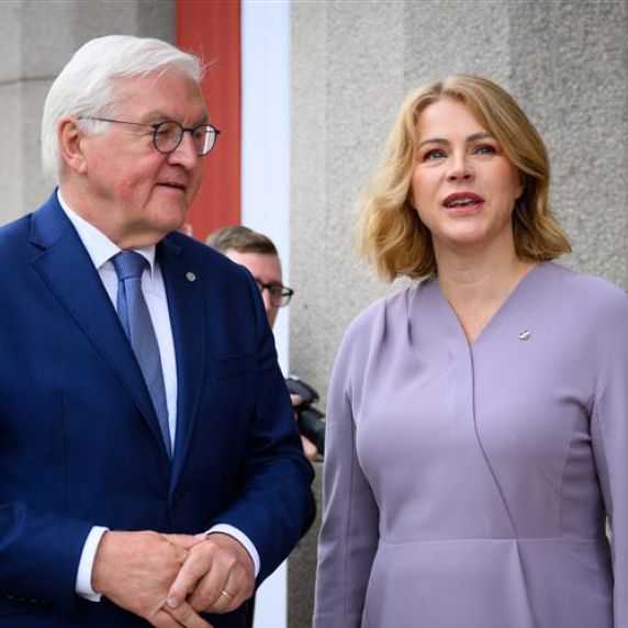 Bundespräsident Steinmeier und Ministerpräsidentin Silina