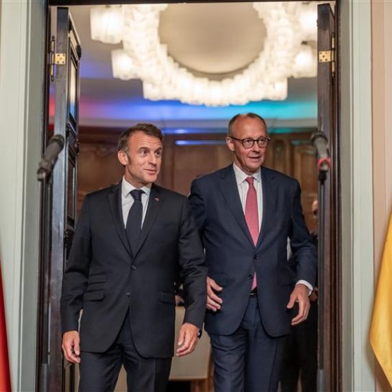 Emmanuel Macron und Friedrich Merz in Berlin 