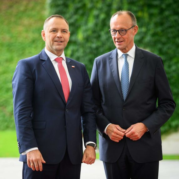 Karol Nawrocki und Friedrich Merz