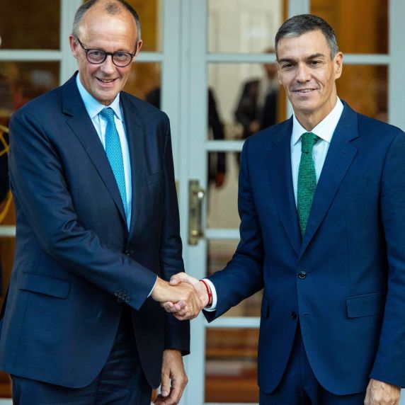 Friedrich Merz und Pedro Sànchez in Madrid