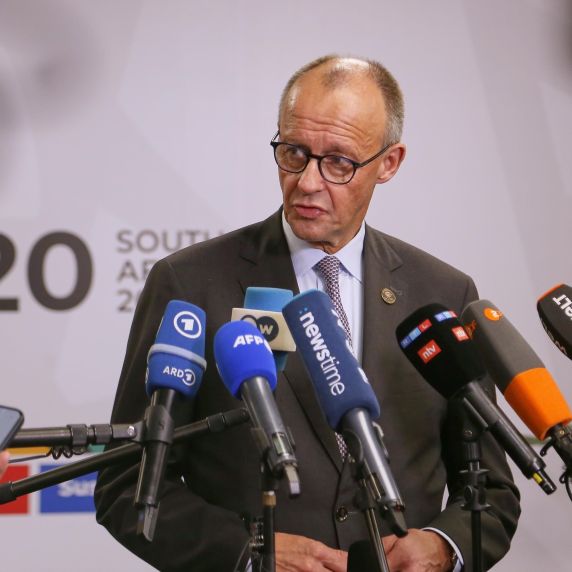 Bundeskanzler Friedrich Merz beim G20-Gipfel in Südafrika. 