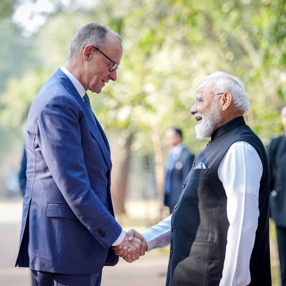 Friedrich Merz und Narendra Modi
