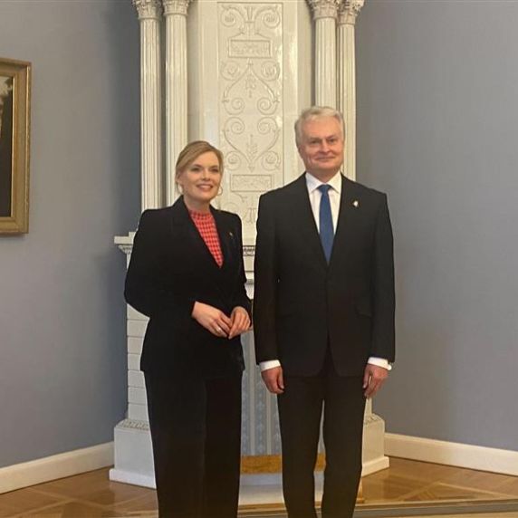 Julia Klöckner und Gitanas Nausėda