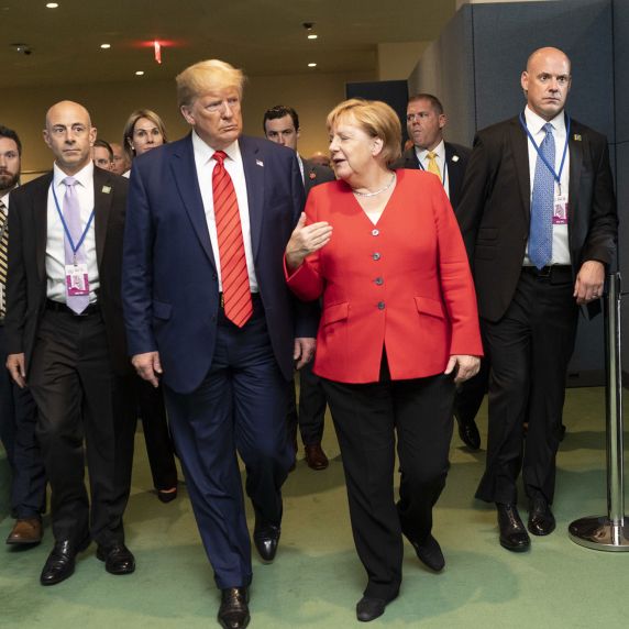 President Donald Trump and Chancellor Angela Merkel 