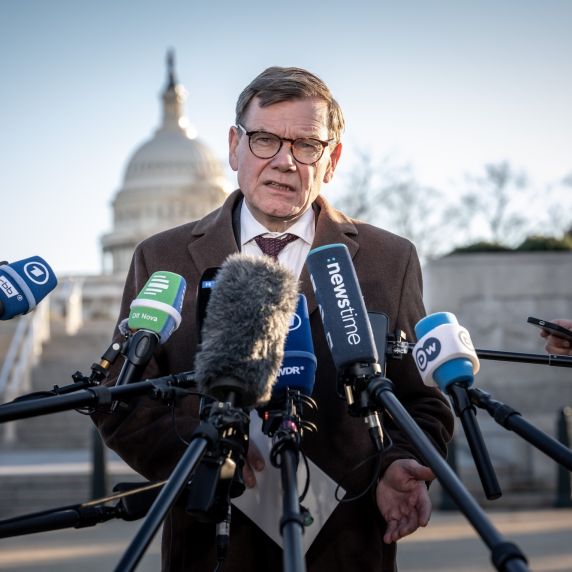 Außenminister Johann Wadephul bei einem Besuch in Washington im Januar 2026. Heute reist er erneut zu Gesprächen mit US-Außenminister Marco Rubio.