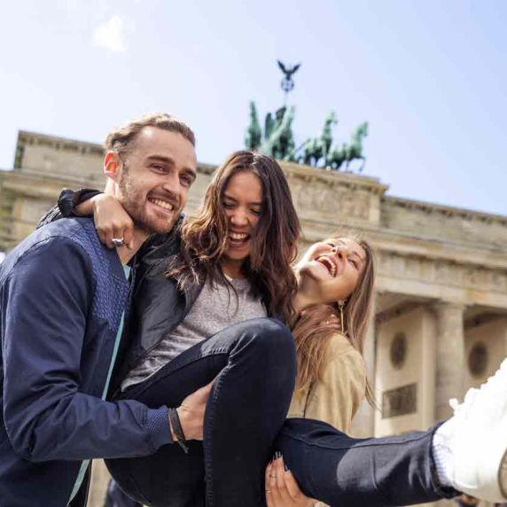 Feierstimmung am Brandenburger Tor