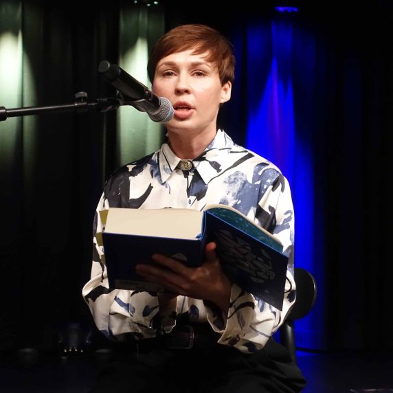 Sofia Andruchowytsch bei einer Lesung im Kulturhaus Kehl