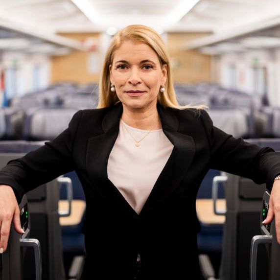 Evelyn Palla steht seit Oktober an der Spitze der Bahn.