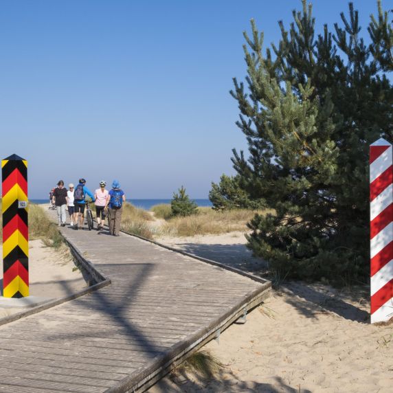 Urlaub geht auch direkt auf der Grenze: in Świnoujście. 