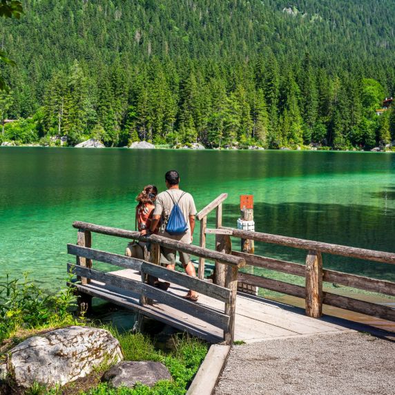Am Hintersee bei Berchtesgaden in Bayern 