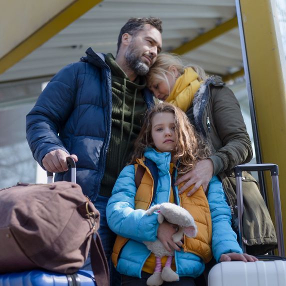 geflüchtete Familie