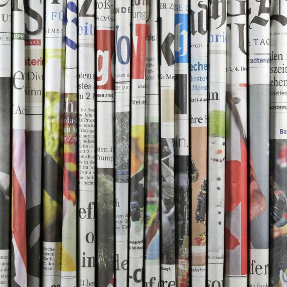 Zeitungsland: Täglich erscheinen in Deutschland 327 Tageszeitungen.
