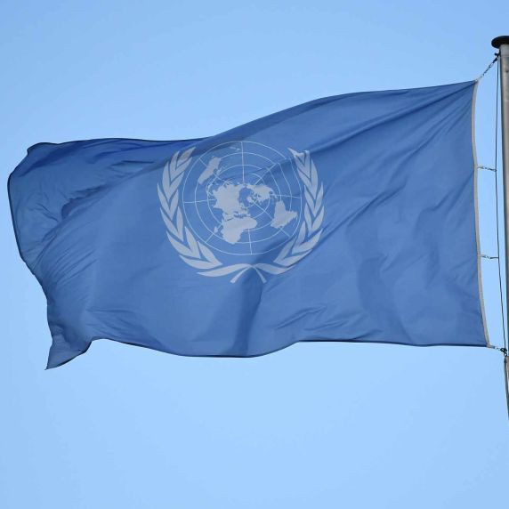 Flagge der Vereinten Nationen in Bonn 